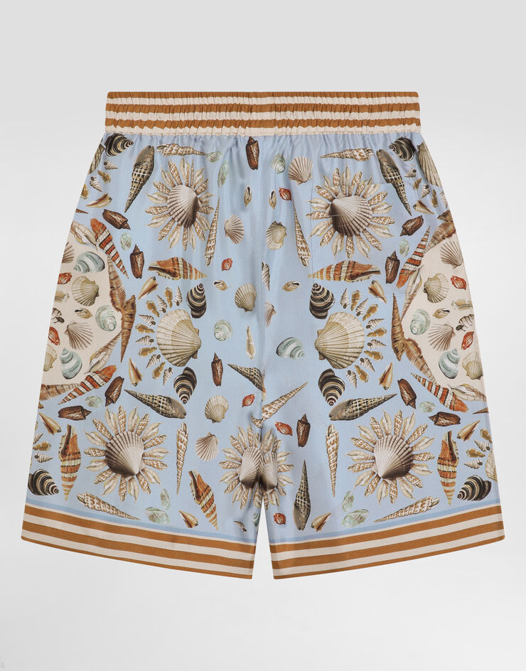 Dolce & Gabbana Shell-print twill bermuda shorts Multicolor L43Q54HI1ZB