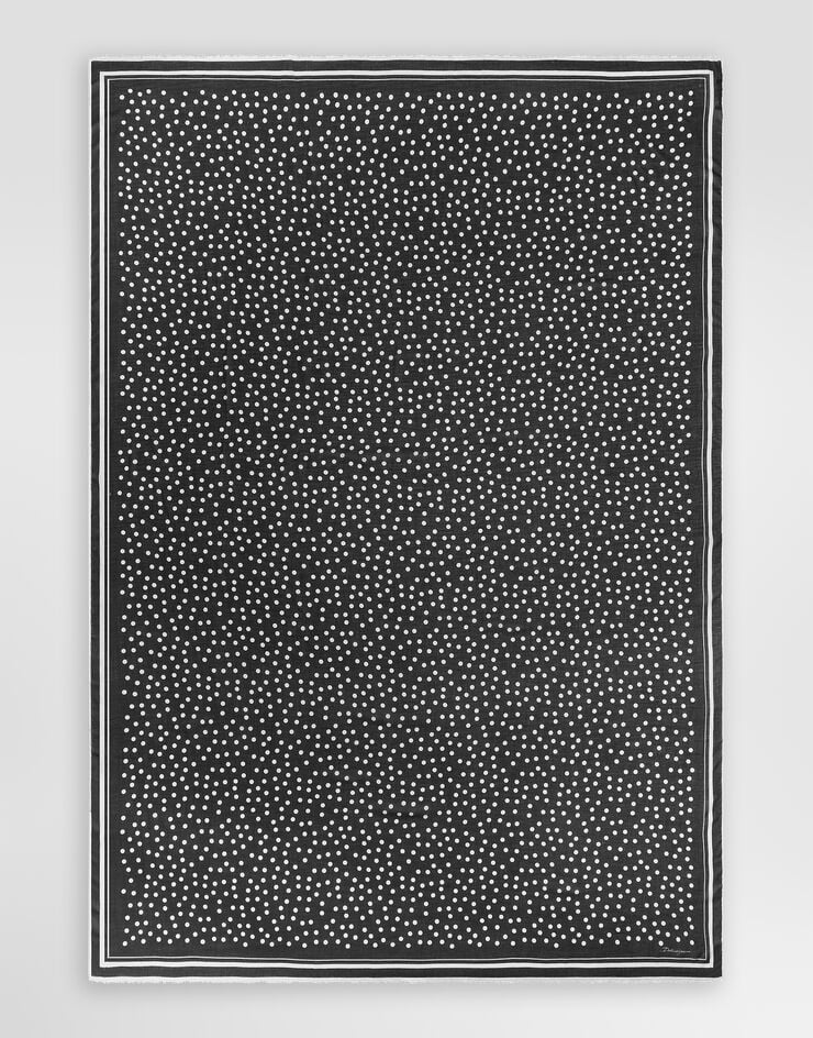 Dolce & Gabbana Polka-dot modal and cashmere scarf Dolce & Gabbana Polka-dot modal and cashmere scarf Print FS184AGDCFZ