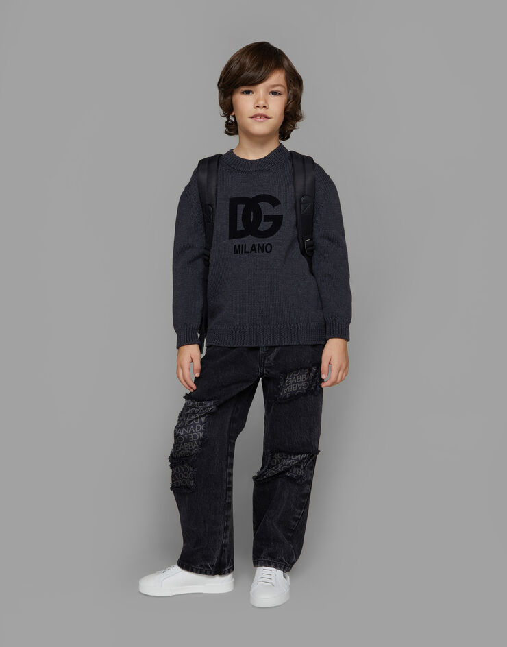 Dolce&Gabbana جينز بـ 5 جيوب بتويل حريري داخلي متعدد الألوان L42F44LDB86