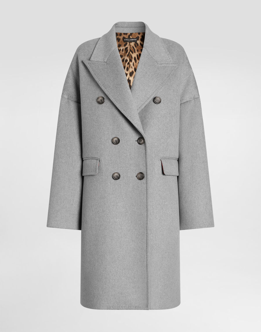 Double-breasted cashmere coat