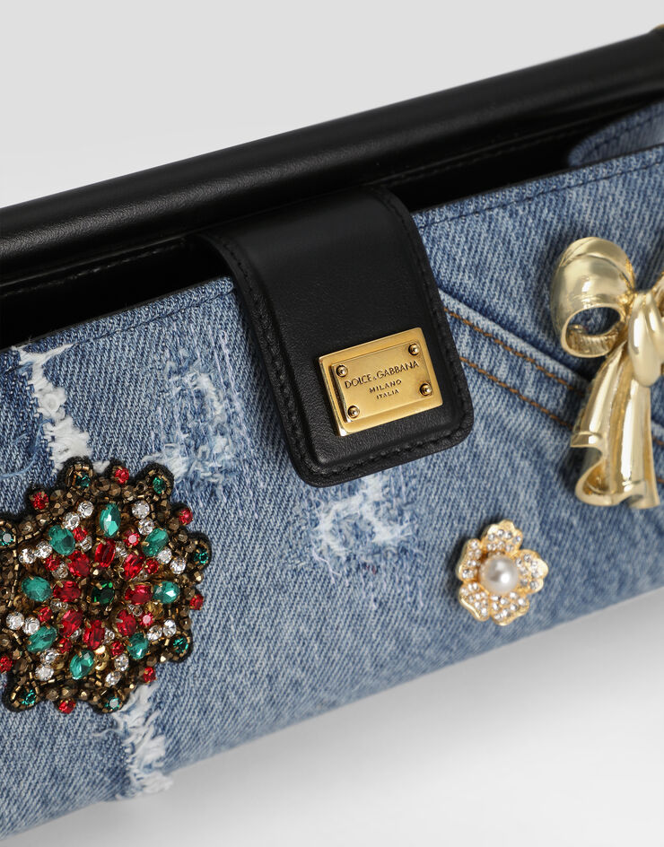 Dolce & Gabbana Sicily denim phone bag Multicolor BI3367AG682