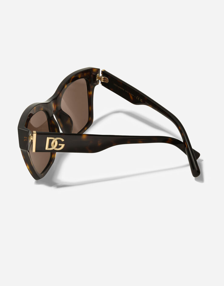 Dolce & Gabbana DG Crossed Sunglasses Havana VG4512VP273