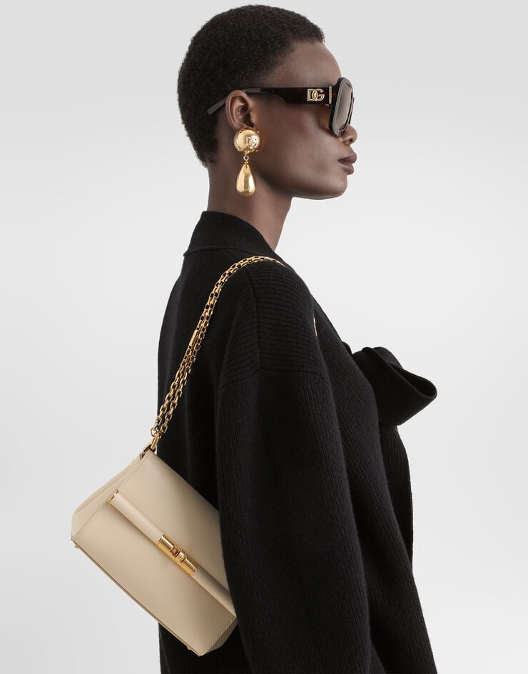 Dolce & Gabbana Marlene shoulder bag in calfskin Dolce & Gabbana Marlene shoulder bag in calfskin White BB7766A3G19
