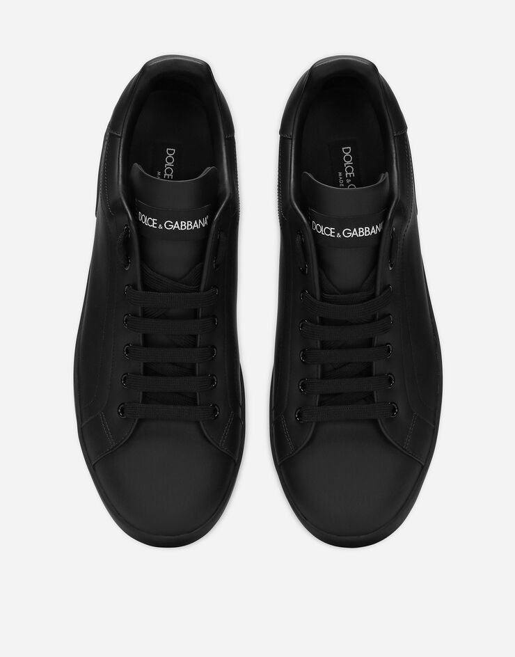 Dolce & Gabbana Portofino 小牛皮运动鞋 黑 CS1772A1065