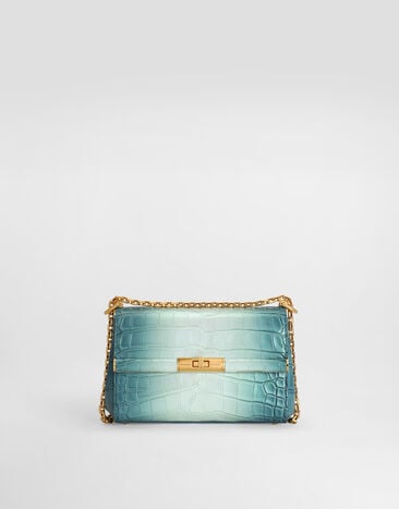 Dolce & Gabbana Sac bandoulière city mini Marlene en cuir d’alligator Multicolor BB7766A2I31