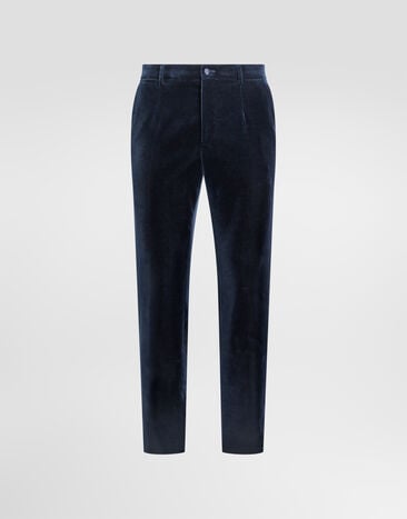 Dolce & Gabbana Velvet trousers Dolce & Gabbana Velvet trousers Blue GP25TTFUVG7