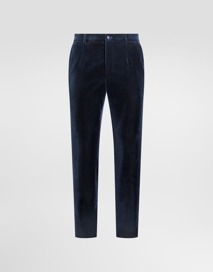 Dolce & Gabbana Velvet trousers Dolce & Gabbana Velvet trousers Blue GP25TTFUVG7