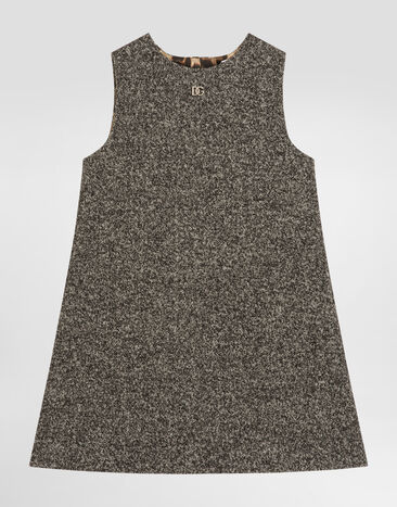 Dolce & Gabbana Dotted wool blend dress Multicolor L54DJ1FMZAO