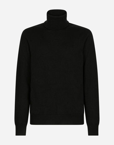 Dolce & Gabbana Jersey de cuello alto en cachemira Negro GXL30TJAWM9