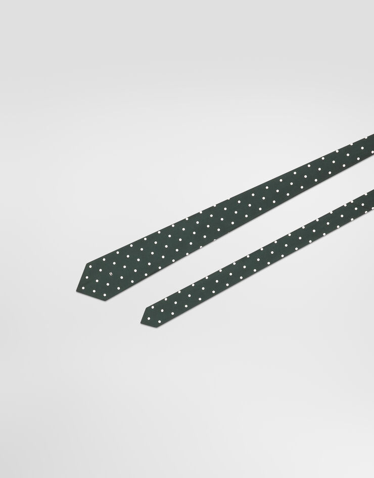 Dolce & Gabbana Polka dot-print silk twill tie  GT147EIS14A