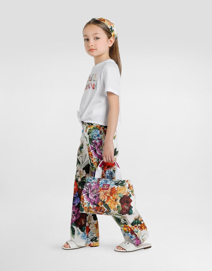 Dolce & Gabbana Flower-print poplin bandana Print LB4H91HS5TV
