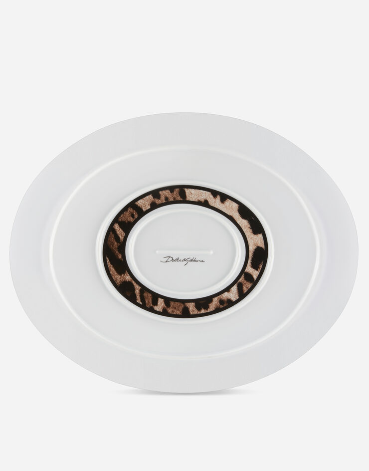 Dolce & Gabbana Porcelain Platter Multicolor TC0025TCA71