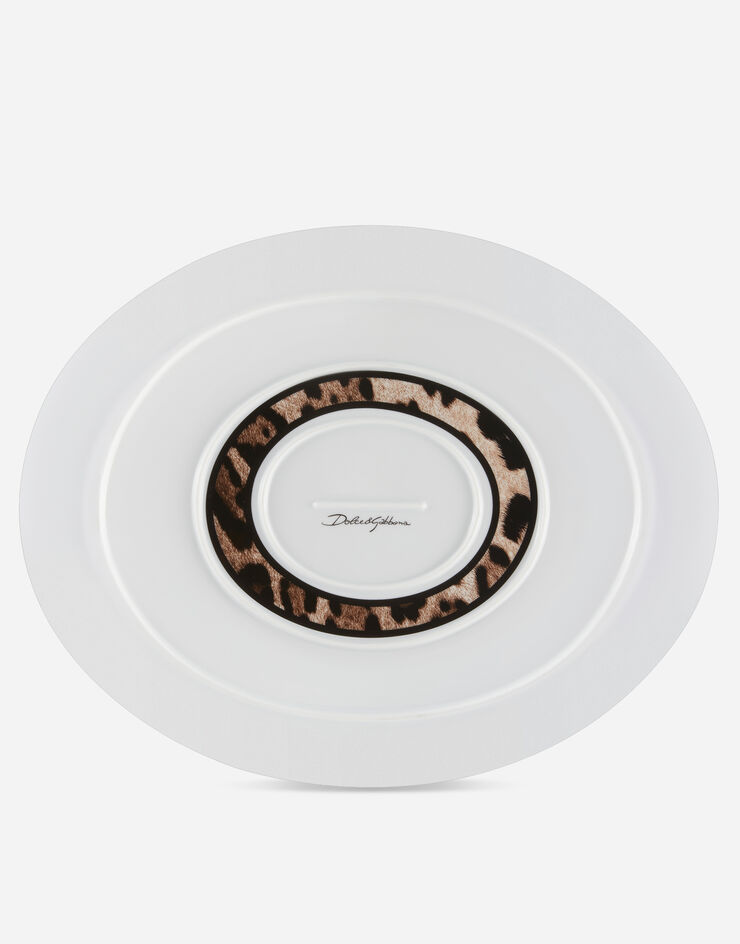 Dolce & Gabbana Porcelain Platter Multicolor TC0025TCA71