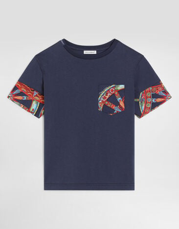 Dolce & Gabbana Carretto-print jersey t-shirt Multicolor L4JTITG7P9G