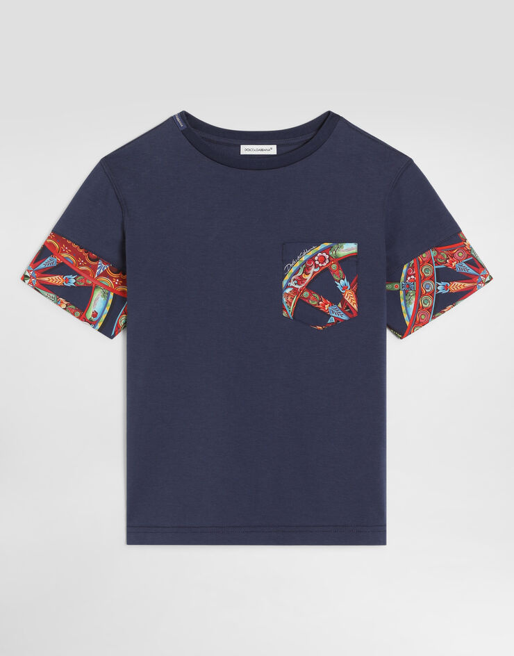 Dolce & Gabbana Carretto-print jersey t-shirt Multicolor L4JTITG7P9G