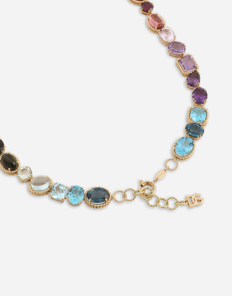 Dolce & Gabbana Rainbow necklaces in yellow gold 18kt with multicolor gemstones Gold WNQA2GWMIX1