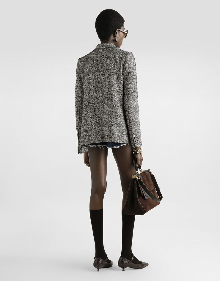 Dolce & Gabbana Pullover aus Kaschmir Grau FXXA8ZJDVC2
