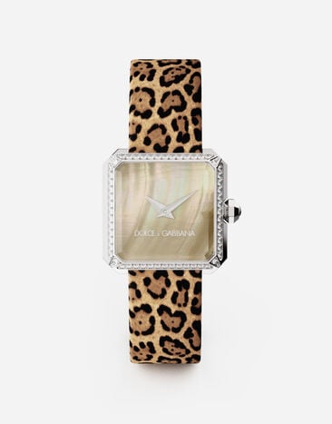 Dolce & Gabbana ساعة فولاذ مرصعة بالماس ذهبي WWLB1GWMIX1