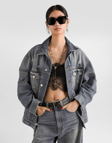 Dolce & Gabbana Denim jacket Multicolor F9U77DG8PR5