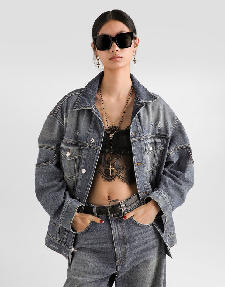 Dolce & Gabbana Denim jacket Multicolor F9U77DG8PR5