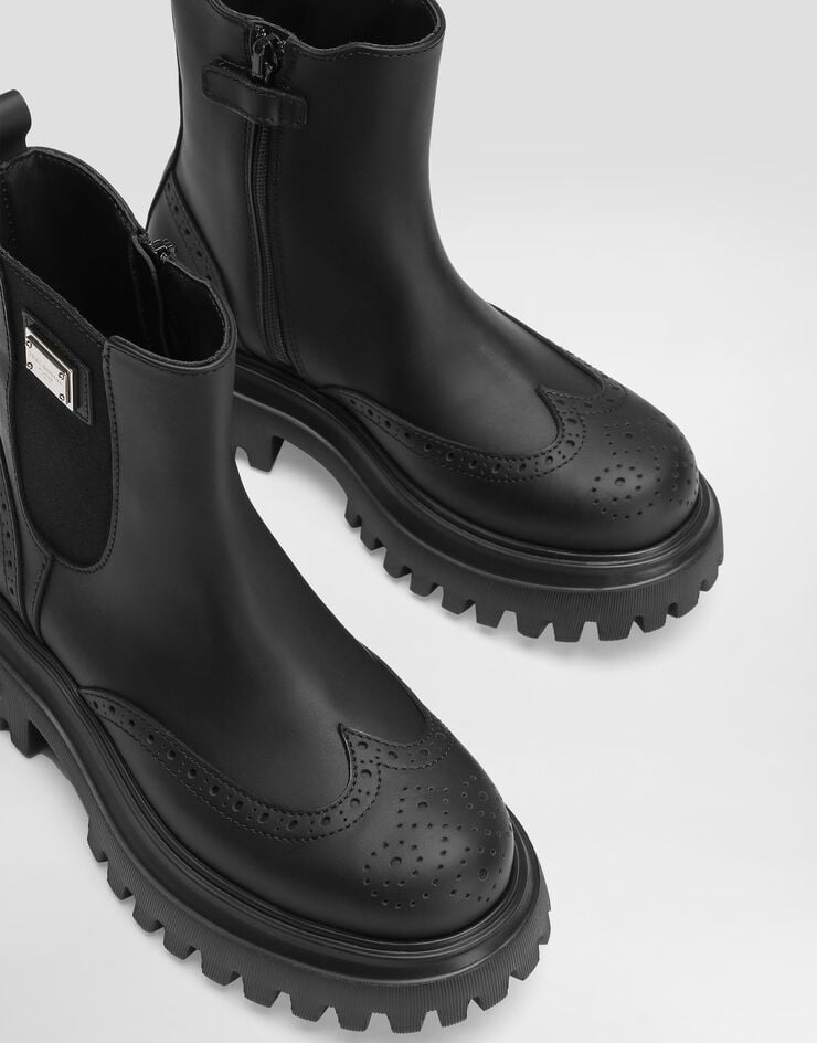 Dolce & Gabbana Beatles ankle boots in nappa calfskin Black DA5295A6379