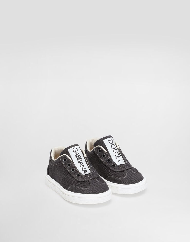 Dolce & Gabbana Low-top canvas sneaker Grey DN0222AW520