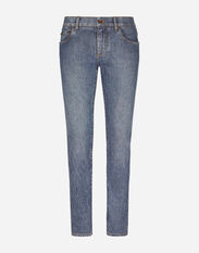 Dolce & Gabbana Light blue wash skinny stretch jeans Multicolor GY07LDG8HB3