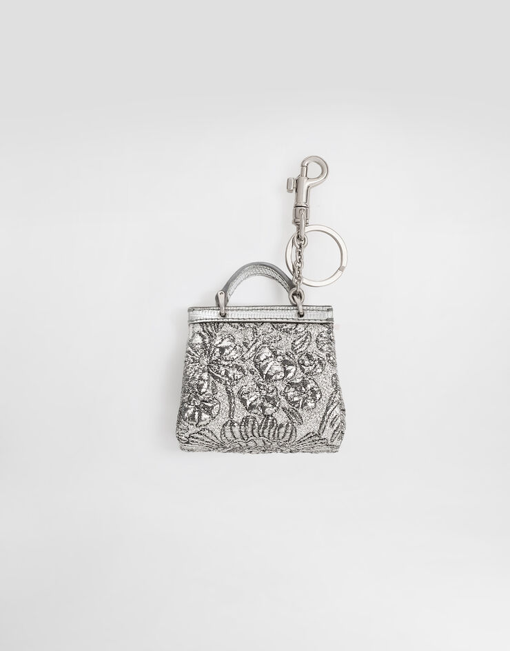Dolce & Gabbana Brocade airpods case Silver BI3260AR817