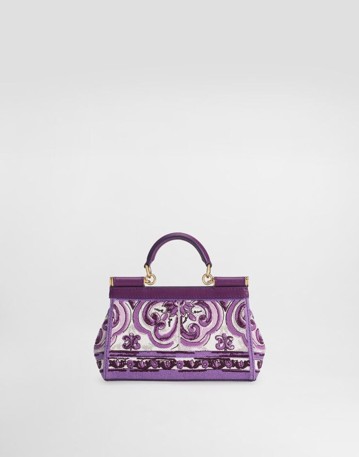Dolce & Gabbana Small Sicily handbag with Majolica embroidery Multicolor BB7116BW050