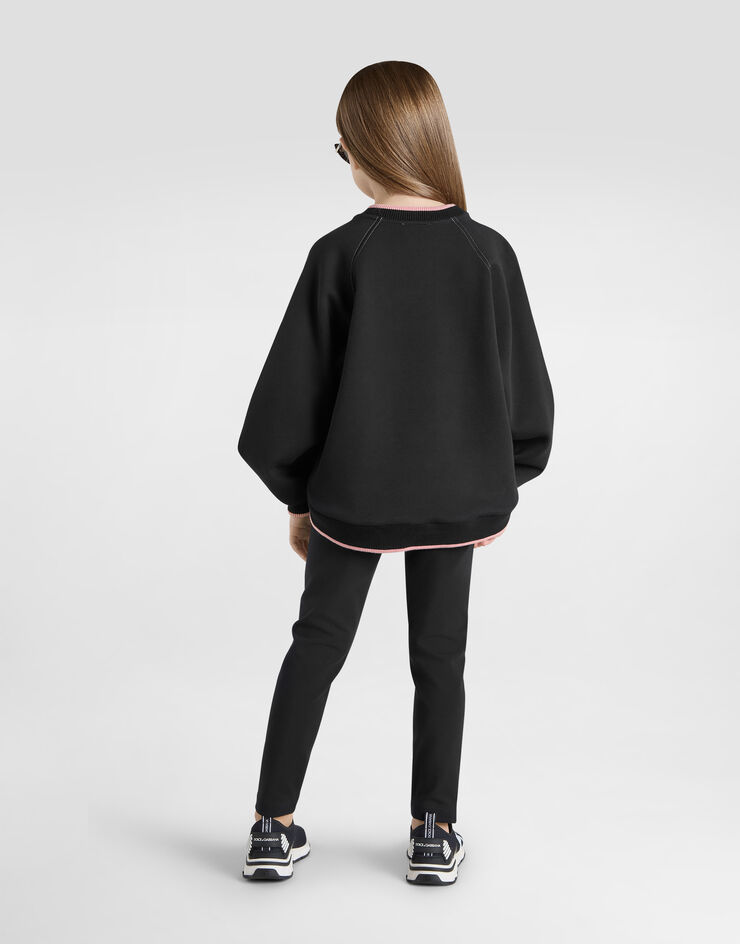 Dolce & Gabbana Leggings de interlock con logotipo DG Negro L5JPB8G7N9L