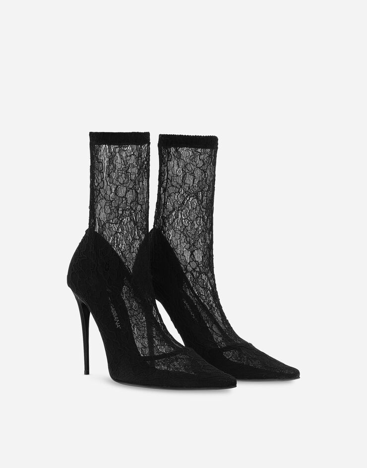 Dolce&Gabbana Lace ankle boots Black CT0959AP739