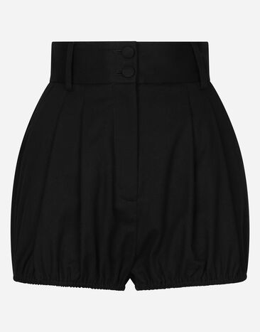 Dolce & Gabbana Shorts culotte a palloncino in cotone Stampa FTC63THI1BE