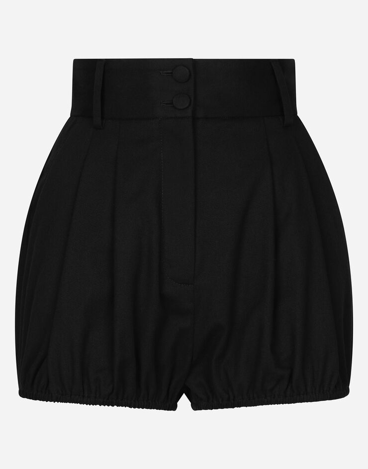 Dolce & Gabbana Cotton balloon shorts Black FTBUQTFUFJR