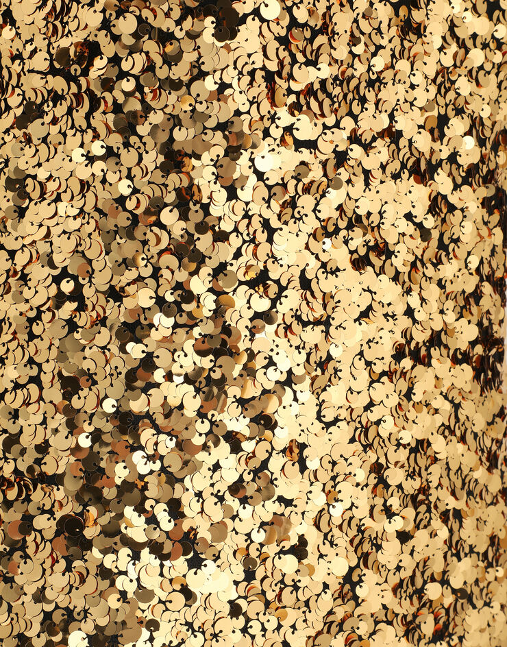 Dolce & Gabbana Sequin top Dolce & Gabbana Sequin top Gold F7BZ1TILME2