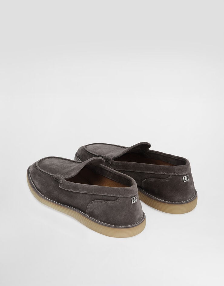 Dolce & Gabbana 绒面革莫卡辛鞋 灰 A50593AS707