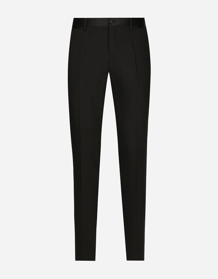 Dolce & Gabbana クラシック ウール パンツ ブラック GYA5MTGI726