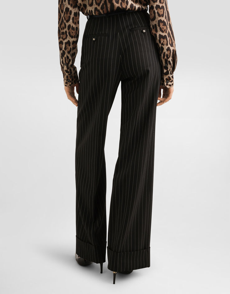 Dolce & Gabbana Pinstripe bi-stretch wool trousers Multicolor FTBM0TFRBC0
