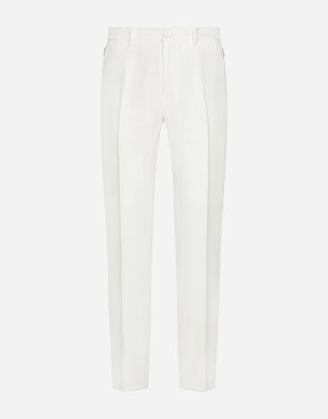 Dolce & Gabbana Pantalón de lino Blanco VG6184VN287