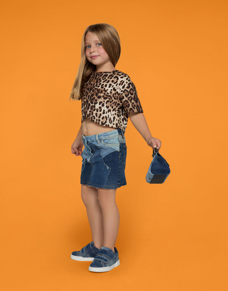 Dolce & Gabbana T-SHIRT MANICA CORTA Animal-Print L5JTKRG7H7Y