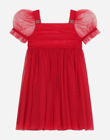 Dolce & Gabbana Long tulle dress Red L53DQ9G7K3M