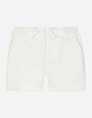DolceGabbanaSpa Garment-dyed gabardine shorts White L11O82FJ5GU