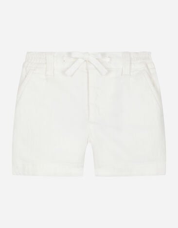 Dolce & Gabbana Garment-dyed gabardine shorts Print L1JQS2HS7OD