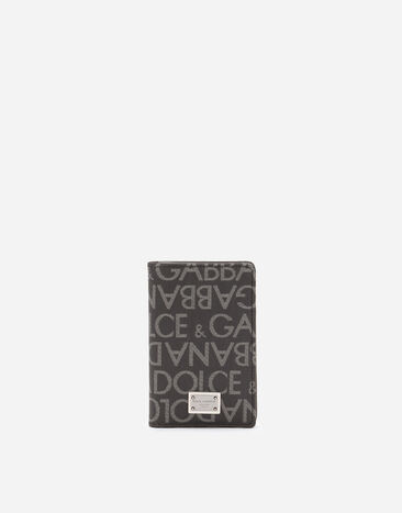 Dolce & Gabbana Coated jacquard bifold card holder Black BP0330AV956