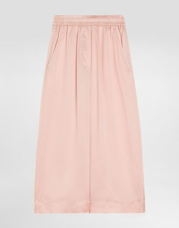 Dolce & Gabbana Pyjamahose aus Seide Rosa L53P44FU1AU