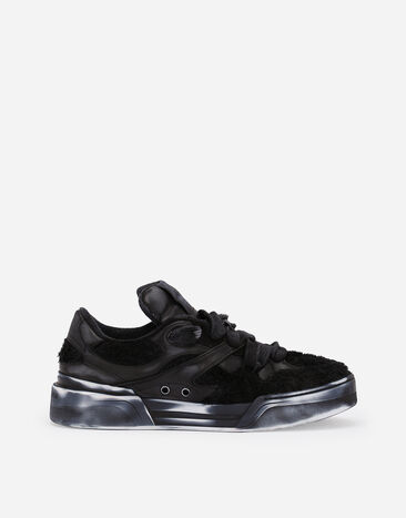 Dolce & Gabbana Terrycloth New Roma sneakers Black/Silver CS1863AO223