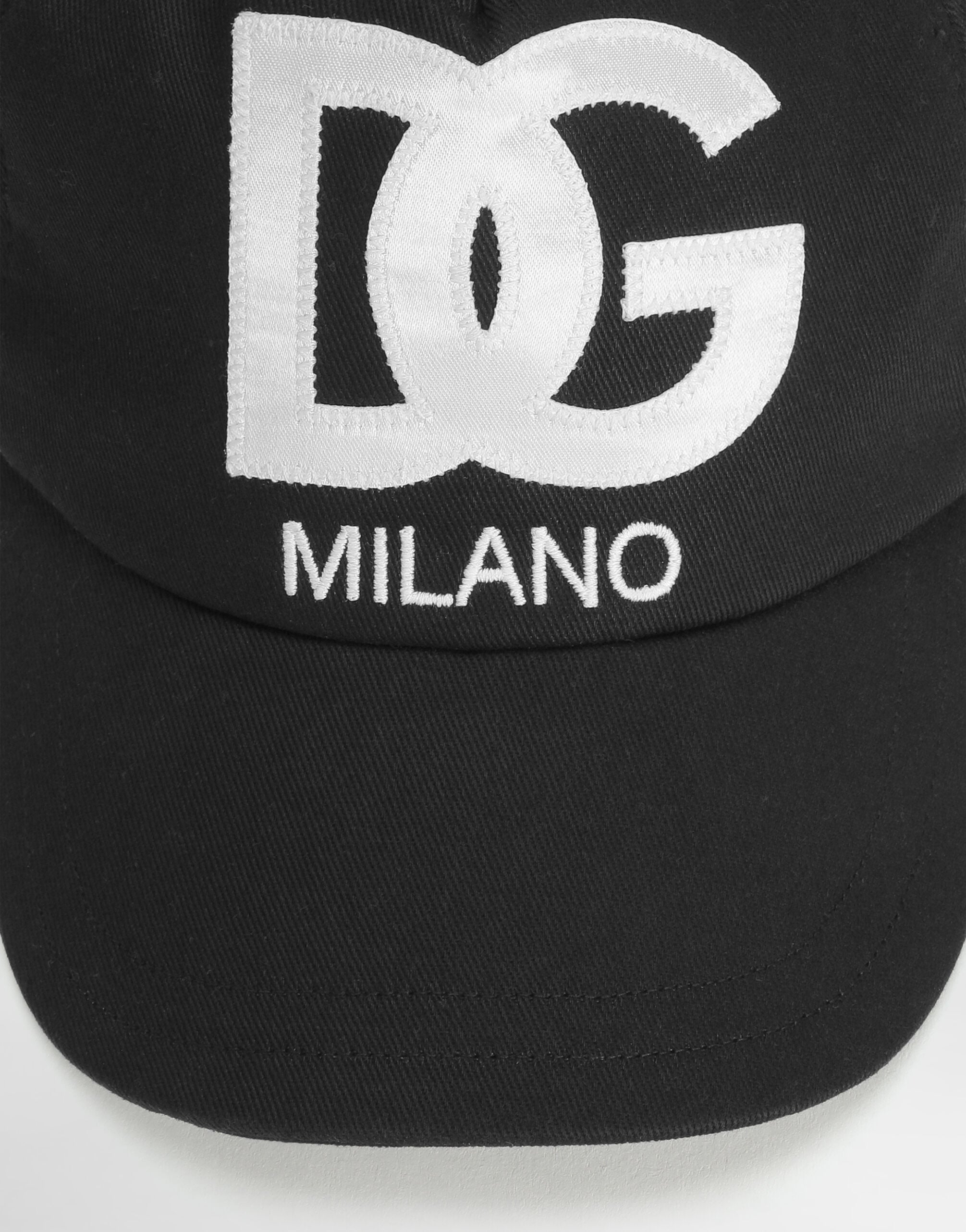 Twill baseball hat with logo embroidery in Black for Boys