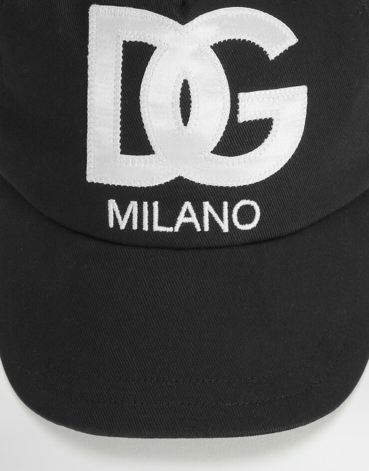 Dolce & Gabbana Gorra de béisbol con logotipo DG bordado Negro LB4H80G7KN0