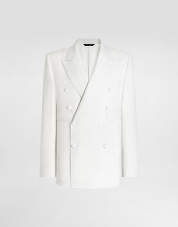 Dolce & Gabbana Double-breasted sicilia virgin wool jacket Dolce & Gabbana Double-breasted sicilia virgin wool jacket White G2UD6TFU2Z8