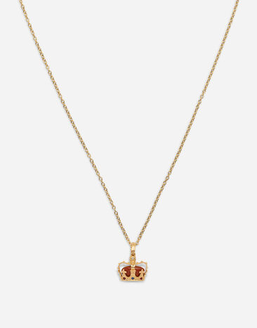 Dolce & Gabbana Pendente Royal oro giallo 18 carati, diaspro, rubini, zaffiro blu Oro WAKK1GWJAS1