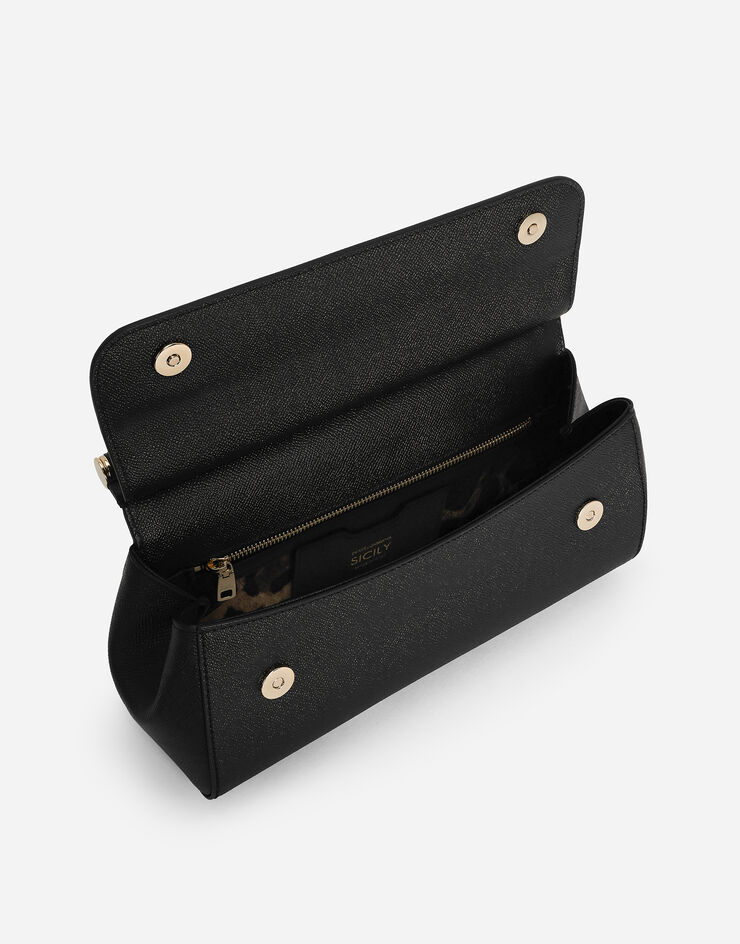 Dolce & Gabbana Elongated Sicily handbag Black BB7117A1001